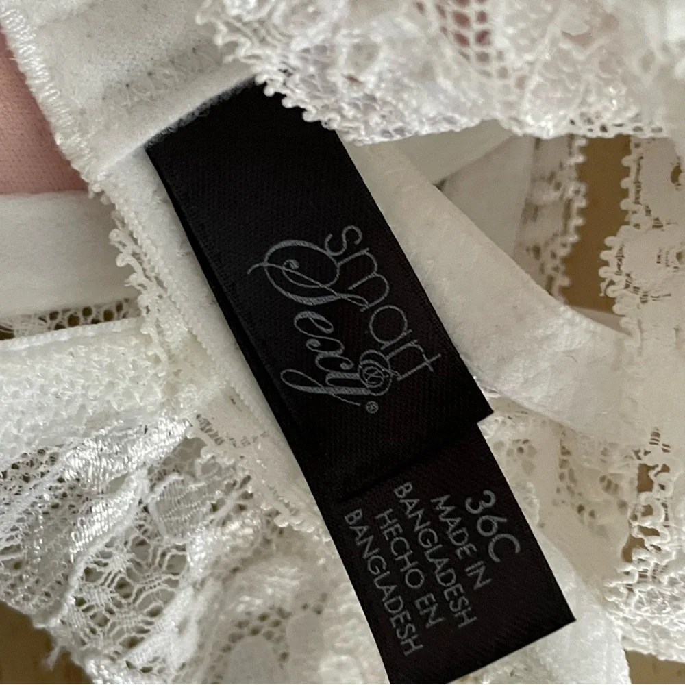 NWT Smart & Sexy Add 2 Cup Sizes Push-Up Bra |White 36C - Picture 8 of 10